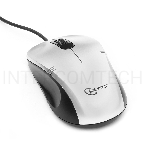 Мышь Gembird MOP-100-S, серый, USB, 1000DPI