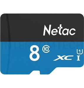 Флеш карта microSDHC 8GB Netac P500 <NT02P500STN-008G-S>  (без SD адаптера) 80MB/s