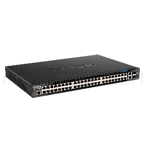 Управляемый L3 стекируемый коммутатор D-Link DGS-1520-52MP/A1A с 44 портами 10/100/1000Base-T, 4 портами 100/1000/2.5GBase-T, 2 портами 10GBase-T и 2 портами 10GBase-X SFP+