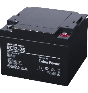 Батарея SS CyberPower RC 12-26 / 12 В 26 Ач Battery CyberPower Standart series RC 12-26 / 12V 26 Ah
