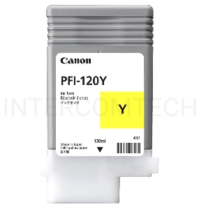 Картридж струйный Canon PFI-120 Y 2888C001 желтый (130мл) для Canon Canon imagePROGRAF TM-200/205
