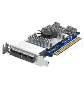 Плата расширения QNAP QXP-1620S-B3616W 12 Gb/s SAS expansion card, 4 SFF-8644 ports, PCIe Gen3 x16