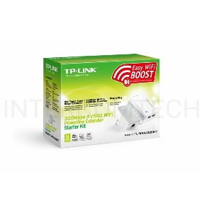 Комплект адаптеров TP-Link TL-WPA4220 KIT, AV600 Powerline с Wi-Fi N300, TL-WPA4220 (1 шт.) + TL-PA4010 (1 шт.)