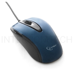 Мышь Gembird MOP-405-B, синий, USB, 1000DPI