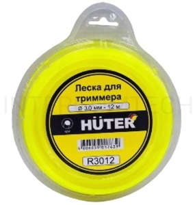 Леска для садовых триммеров Huter R3012 d=3мм L=12м для Huter GGT-1900S(T) (71/2/1)