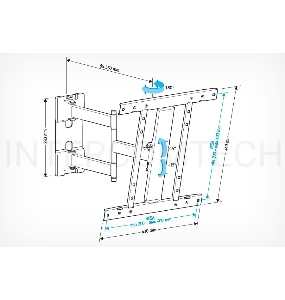 Кронштейн для LCD Holder LCD-SU4601-B чёрный, диагональ экрана 26″–50″до 35кг.
