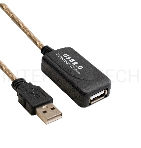 Удлинитель активный USB2.0-repeater ExeGate EX-UAE-AMAF-5.0 (Am/Af, 5м)