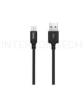 Кабель USB 2.0 hoco X14, AM/microBM, черный, 1м