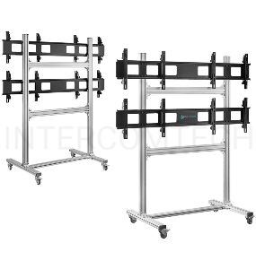 Напольный мобильный стенд ONKRON FSPRO2L-22 для видеостен 2х2 4 x 40”- 50