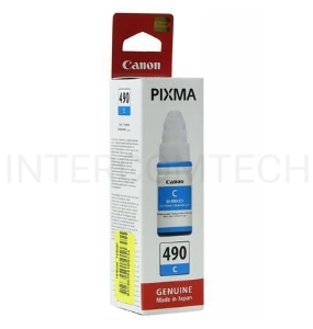 Чернила Canon GI-490C 0664C001 голубой для Canon Pixma G1400/2400/3400 (70мл)