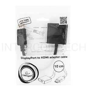 Переходник DisplayPort - HDMI Cablexpert A-DPM-HDMIF-002, 20M/19F, пакет