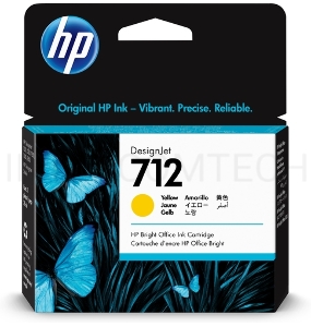 Картридж струйный HP 712 3ED69A желтый (29мл) для HP DJ Т230/630