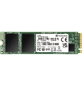 Твердотельный накопитель Transcend MTE220S SSD 1TB, 3D TLC, M.2 (2280), PCIe Gen 3.0 x4, NVMe, R3400/W1900, TBW 2200
