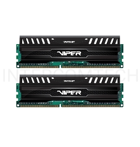 Модуль памяти Patriot DIMM DDR3 16Gb KIT (8GbX2)  VIPER3 1600MHz CL10 [PV316G160C0K] Black Mamba
