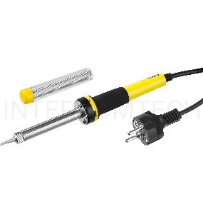Паяльник STAYER 55300-30  profi с двухкомп. рукояткой и долговечным жалом припой и подставка 30Вт