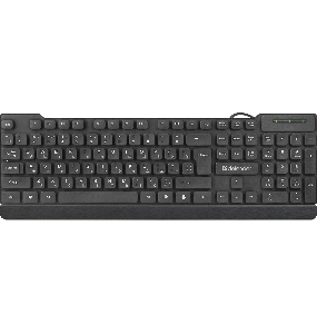 Клавиатура USB DEFENDER ELEMENT HB-190 RU BLACK 45191