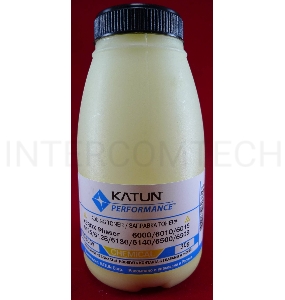 Тонер XEROX Phaser 6000/6010/6015/6125/6128/6130/6140/6500/6505  Yellow, химический (фл.30г.) Katun фас. России