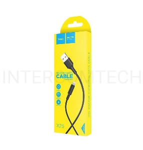 Кабель USB 2.0 hoco X25, AM/Lightning M, черный, 1м