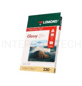 Фотобумага Lomond 0102022 A4/230г/м2/50л./белый глянцевое для струйной печати