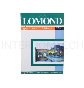 Фотобумага LOMOND Односторонняя Матовая, 160г/м2,A4/25л.