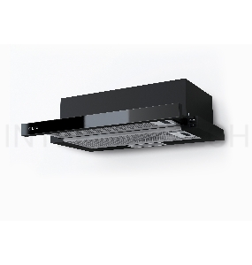 Вытяжка встраиваемая LEX HUBBLE G 600 BLACK  570м3/час LED лампы