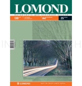 Фотобумага Lomond 0102039 A4/130г/м2/25л./белый матовое/матовое для струйной печати