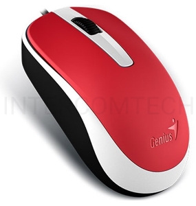 Мышь Genius Mouse DX-120 (Cable, Optical, 1000 DPI, 3bts, USB) Red