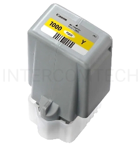 Картридж Canon PFI-1000 Y для IJ SFP PRO-1000 WFG. Жёлтый. 80 мл.