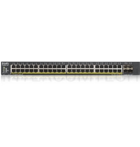 Коммутатор ZYXEL XGS1930-52HP Hybrid Smart L2+ switch PoE+ Zyxel Nebula Flex, 48xGE PoE+, 4xSFP+, budget PoE 375W, Standalone / cloud management