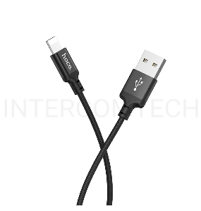 Кабель USB 2.0 hoco X14, AM/Lightning M, черный, 2м