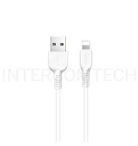 Кабель USB 2.0 hoco X20, AM/Lightning M, белый, 1м