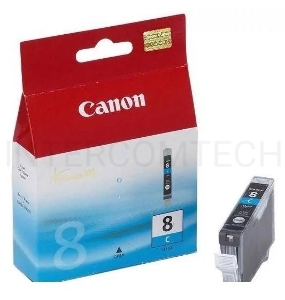 Картридж струйный CLI-8C (0621B024) для Canon Pixma 4200/5200/MP500/MP800, Голубой, 490стр.