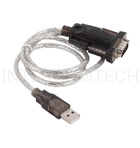Кабель-адаптер USB AM <-> COM DB9M(RS232) Orient USS-101N18, chipset Prolific PL2303TA, поддержка Win 8/8.1, 1.8м, крепление винты   
