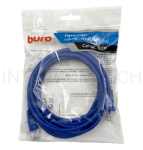 Патч-корд Buro UTP cat5E 3м синий RJ-45 (m)-RJ-45 (m)