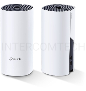 Бесшовный Mesh роутер TP-Link DECO P9 (2-PACK) AC1200 10/100/1000BASE-TX белый (упак.:2шт)