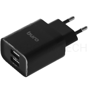 Сетевое зар./устр. Buro BUWE1 2.1A черный (BUWE10S200BK)