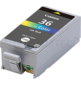 Картридж струйный CLI-36Color (1511B001) для Canon Mini Pixma 260, Цветной, 250стр.