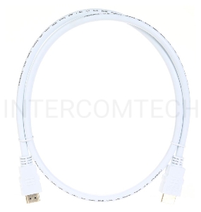 Кабель HDMI 19M/M ver 2.0, 1М, белый  Aopen <ACG711W-1M>     