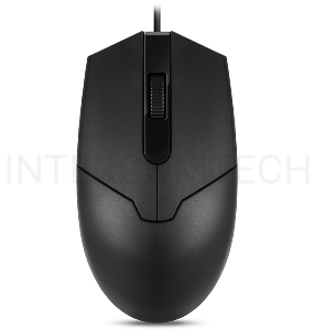 Мышь SVEN RX-30 USB чёрная (2+1кл. 1000DPI, цвет. картон, каб. 2м.