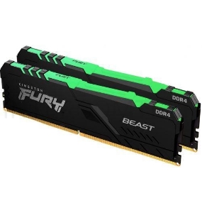 Память оперативная Kingston 64GB 3600MHz DDR4 CL18 DIMM (Kit of 2) FURY Beast RGB