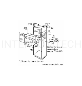 Встраиваеммый духовой шкаф SIEMENS HA010FBR1M IQ100  548x595x595мм  8 режимов готовки Каталитическая парциальная, гидролитическая очистка 3,3КВт Нерж.