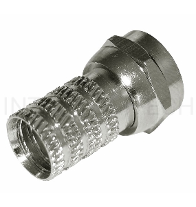 Разъем антенный на кабель, штекер F для кабеля RG-6, (5шт.) (пакет)  PROconnect