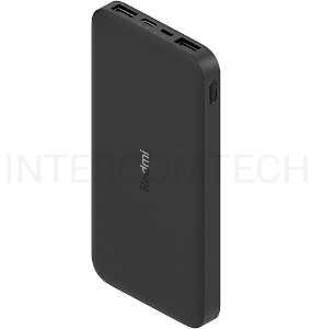 Внешний аккумулятор Xiaomi Mi Power Bank black (10000mAh, 2xUSB, QC3.0, Li-Pol, быстрая зарядка) (VXN4305GL)