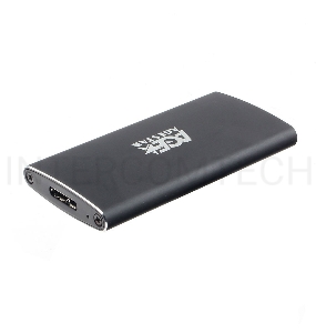USB 3.0 Внешний корпус mSATA AgeStar 3UBMS2 (BLACK), алюминий, черный