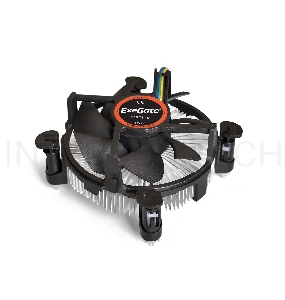 Кулер ExeGate EE97379, Al, S1150/1151/1155/1156, TDP 65W, Hydro bearing, 4pin, 23.5db, BOX