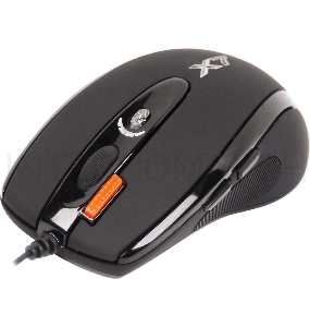 Мышь A4Tech X(7)-710BK (черный) USB, 2000dpi, встр. память 16Кб, 1000ГЦ, 7 кнопок.
