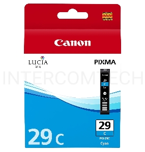 Картридж струйный PGI-29C (4873B001), для Canon Pixma Pro 1, Голубой, 230стр.