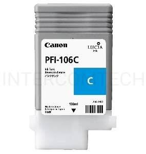 Картридж струйный Canon PFI-106 C голубой для iPF6300S/6400/6450 (6622B001)