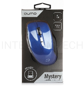 Мышь Qumo Office Mystery M60 [24279] {7 кнопок, аккумулятор 400 mah, беспроводная, 2.4 G, Type-C, 800/1200/1600 dpi}