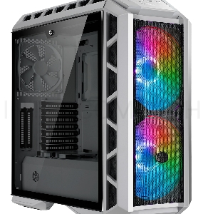 Корпус без блока питания Cooler Master MasterCase H500P Mesh White, USB3.0x2, USB2.0x2, 2x200 ARGBFan, 1x140Fan, Full Tower, w/o PSU